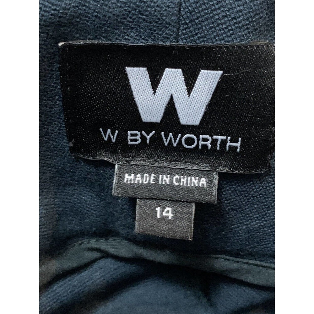 W by Worth Women’s Ponte Knit Mid Rise Boot Cut Leg Forest Green Trouser Size 14 - Picture 3 of 10
